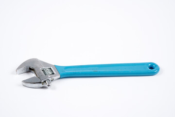 rusty wrenches on a white background