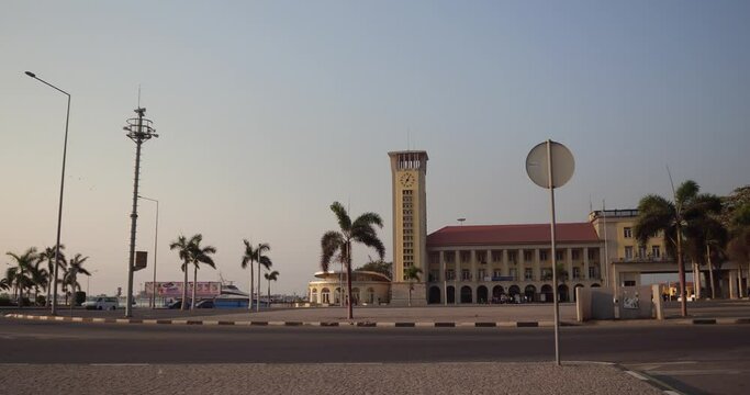 Harbor tower in the Marginal Luanda Province Luanda Angola