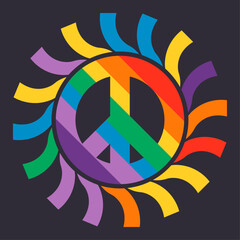 Colorful symbol of peace