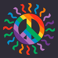 Colorful symbol of peace