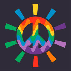 Colorful symbol of peace