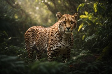 Dangerous Wild Cheetah Deep Nature Jungle