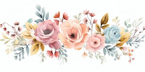 Revamp Your Designs with Watercolor Floral Backgrounds  Generative AI Images