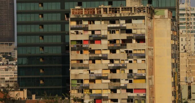 Buildings along the Marginal promenade Luanda Angola