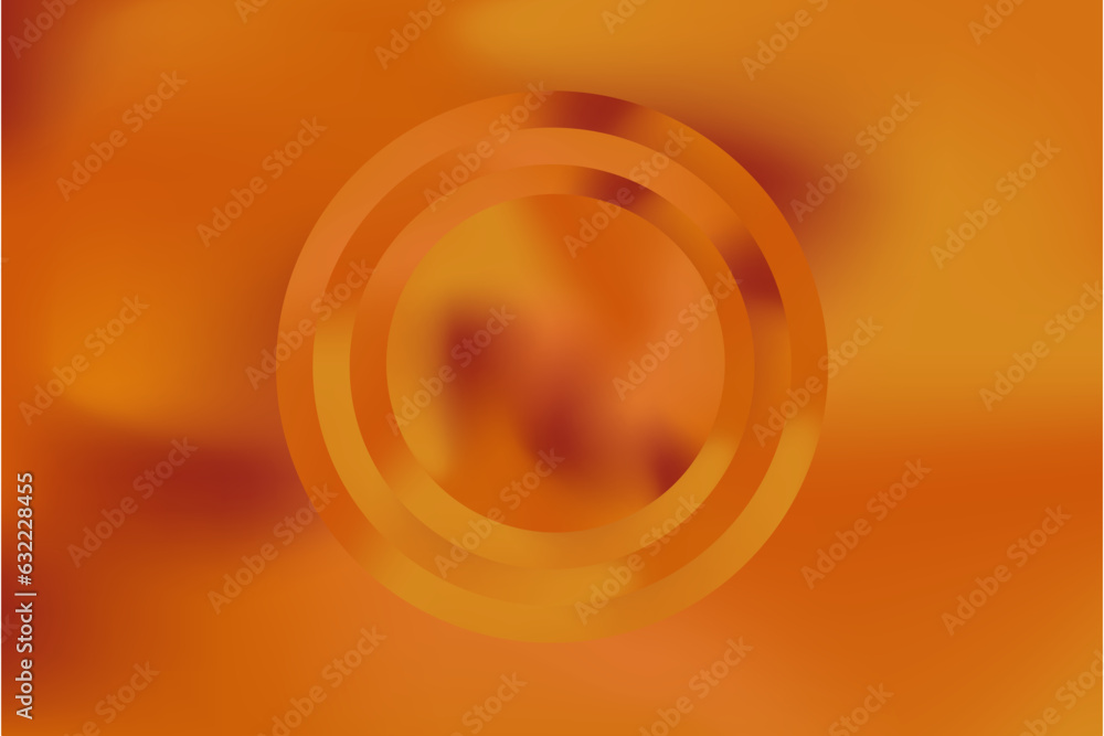Poster autumn gradient background with geometric circle. perfect for backgrounds, texture, web design, webp