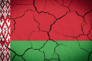 Belarus - cracked country flag