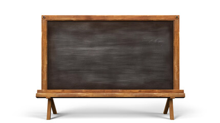 Blank School Chalkboard with Wooden Frame