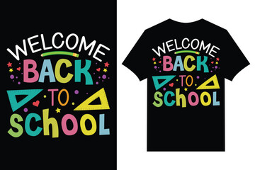 Back to school t-shirts design Typography back to school t-shirt design
