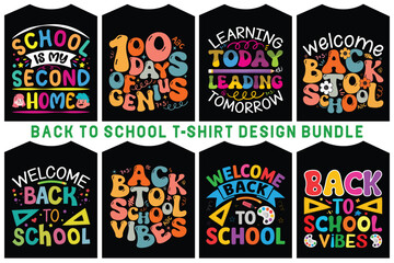 Back to school t-shirts design Typography back to school t-shirt design
