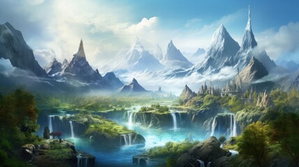 Amazing Fantasy Landscape Game Art