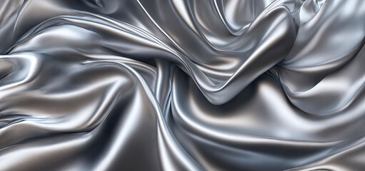 silver silk fabric background, luxury background