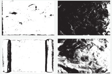 Set of calligraphy education and school concept pages overlays. Ancient grungy parchment papers, old weathered burnt textured papers. Dirty and dusty papers for writing and book making design set.