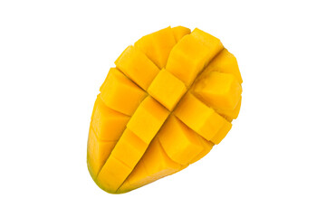 Mango slice top view