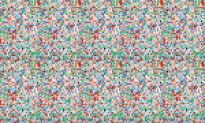 Colorful Vibrant Geometric grid modern abstract pixel Noise Vector texture, Tile seamless pattern background