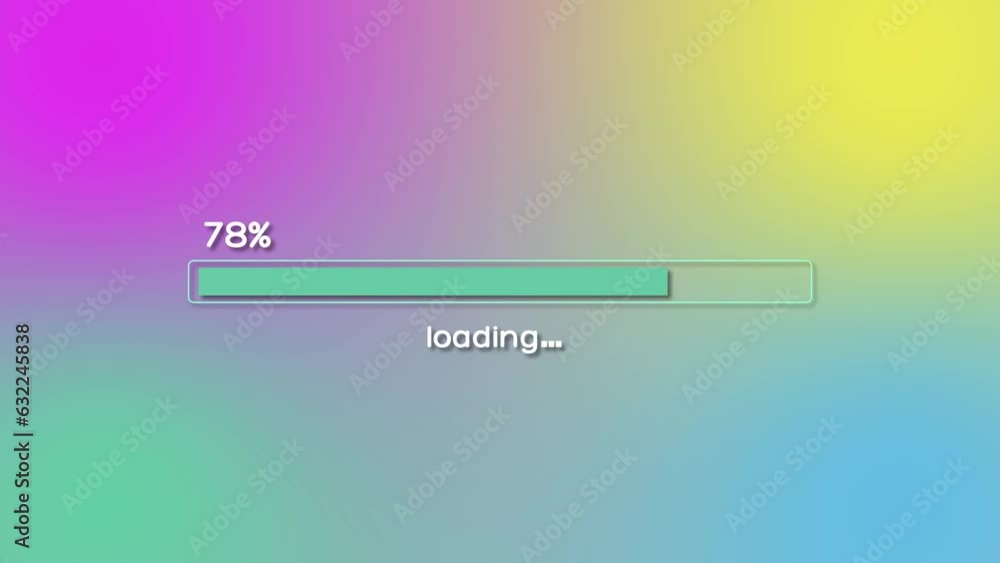 Poster loading bar animated, progress bar 4k
