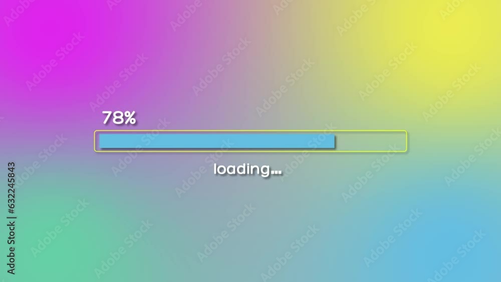 Poster loading bar animated, progress bar 4k