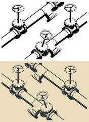 Pipes and valves