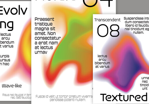 Flyer A4 Plasma Futuristic Glow Fluid Soft Gradient Shape