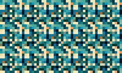 Fototapeta premium Pixelated Colorful Vibrant Geometric grid modern abstract pixel Noise Vector texture, Tile seamless pattern background