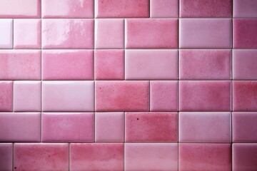 Mur en carreaux roses à fond en damier texture du sol de la salle de bain. Mosaïque de carreaux de sol et de mur en céramique dans une salle de bain