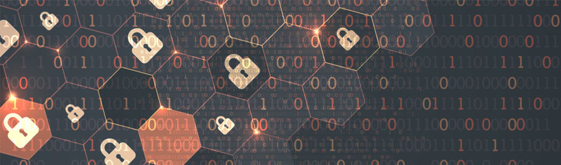 Secure digital space. Virtual confidential, programming protection.