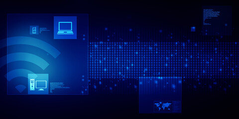 Digital Abstract technology background,2d illustration