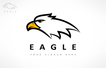 Eagle logo bird vector. Animal design.