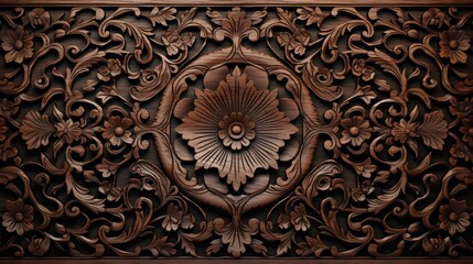 Obraz premium Oriental wooden texture background.