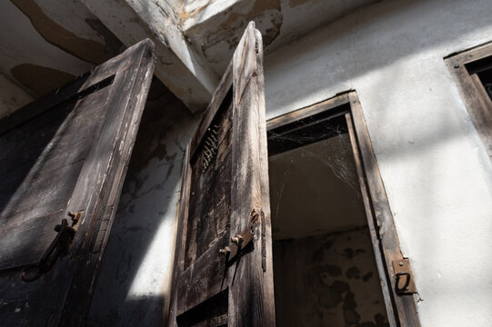 Solitary confinement cells in the Small Fortress, which served as a Prague Gestapo prison for opponents of the Nazi regime in 1940&mdash;1945. Terezin Memorial