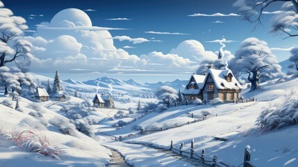 Obraz premium Colorful Christmas Background with Beautiful Decorations AI Generated