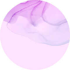 Pastel alcohol ink fluid art painting circle background