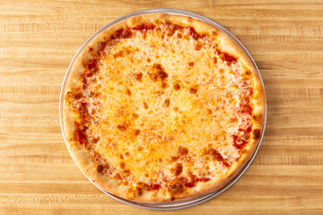 Plain cheese pizza
