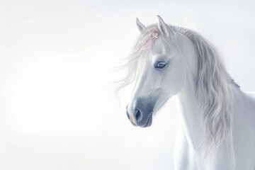 Majestic Unicorn: Close-Up Studio Portrait