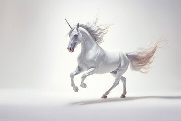 Obraz na płótnie Canvas Fantasy's Finest: Majestic Unicorn in Studio