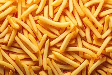 Delicious Photorealistic Seamless Pattern with Fries AI Generated