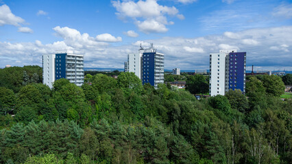 Fototapeta premium Skyline desde la ciudad de MANCHESTER (UK)