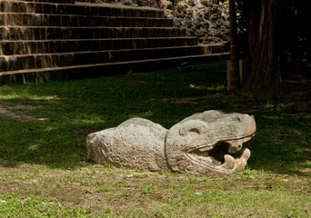 Ruins of Chichen Itza  pre-Columbian  Mayan  city. Mexico