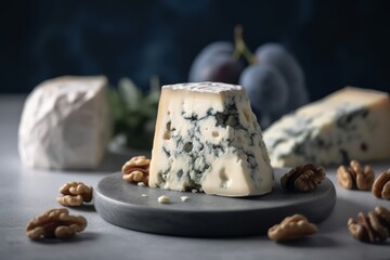 gorgonzola cheese ai generated, Generative AI - obrazy, fototapety, plakaty