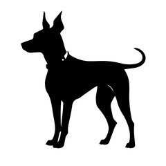 Dog Standing Silhouette