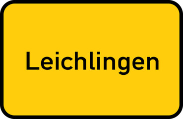 City sign of Leichlingen - Ortsschild von Leichlingen
