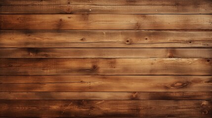 Obraz na płótnie Canvas Old brown rustic dark grunge wooden timber wall or floor or table texture - oak wood background banner, with vignette Generative Ai