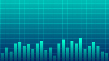 Abstract graph chart of stock market trade background.