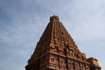 Fototapeta na wymiar Thanjavur temple tower