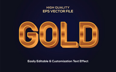 3D Gold Text Effect