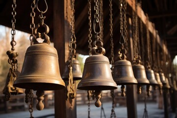 Obraz premium Old retro copper bells