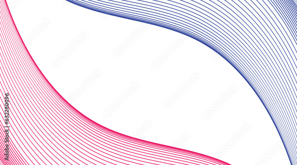 Poster lines wave abstract stripe design. curvy white surfaces. modern abstract background. digital frequen