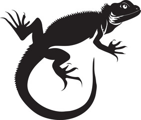 Lizard Vector silhouette illustration