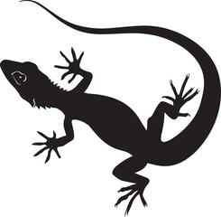 Lizard Vector silhouette illustration