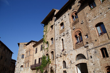 Fototapeta premium famous old town of san gimignano - italy