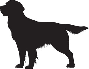 Golden Retriever Dog Vector silhouette